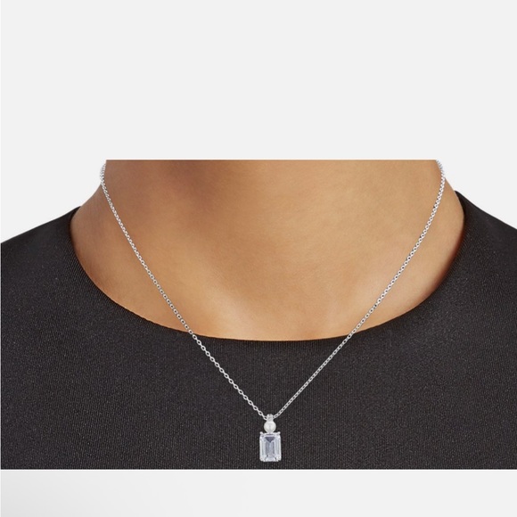 KATE SPADE NEW YORK Cubic zirconia & Faux Pearl Pendant Necklace - Picture 6 of 6